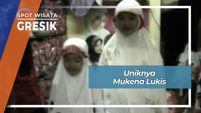 Uniknya Mukena Lukis, Gresik