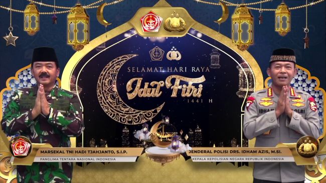 Polri dan TNI Mengucapkan Selamat Hari Raya Idul Fitri 1441 H