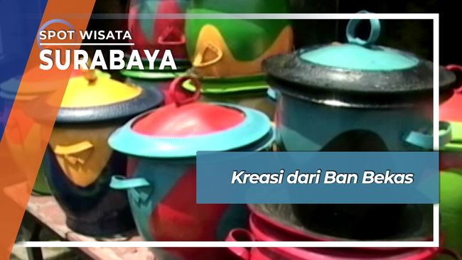 Kerajinan Ban  Bekas  Jalan Karet Surabaya 