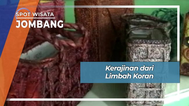  Kerajinan  dari  Limbah  Koran  Jombang