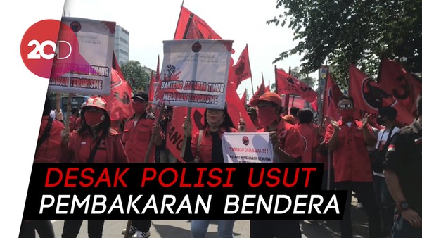 Massa PDIP Geruduk Polres Jaktim, Disambut Kapolres