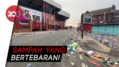 Fans Liverpool Nyampah di Anfield Saat Rayakan Juara