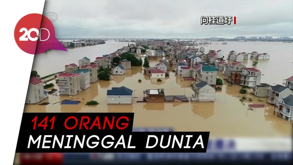 Hampir Seluruh Wilayah Terdampak Banjir di China