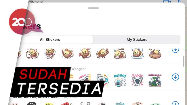 Begini Cara Dapatkan Stiker  Animasi  di WhatsApp  