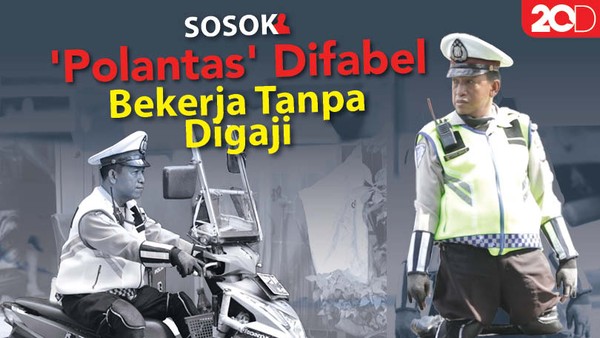 Dedikasi Polantas Difabel Mengatur Lalu Lintas