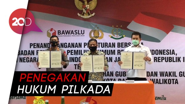 Polri-Bawaslu Tandatangani Peraturan Bersama Pilkada 2020