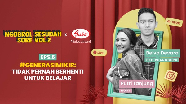 Ruangguru Jadi Kontribusi Adamas Belva di Bidang Pendidikan