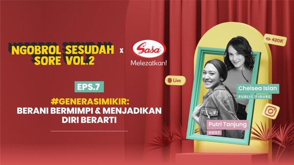 Pendidikan Hingga Impian Chelsea Islan Bekerja di Balik Layar