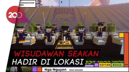 Keren! ITS Hadirkan Wisuda Virtual ala Minecraft