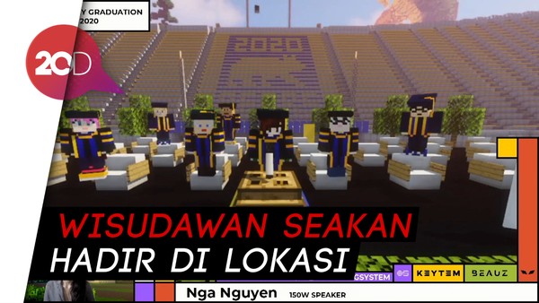 Keren! ITS Hadirkan Wisuda Virtual ala Minecraft