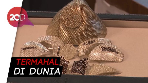  Wujud Masker Rp 22 Miliar Bikinan Israel Berlapis Emas dan Berlian