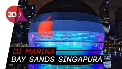 Pertama di Dunia! Melihat Apple Store Mengapung di Air