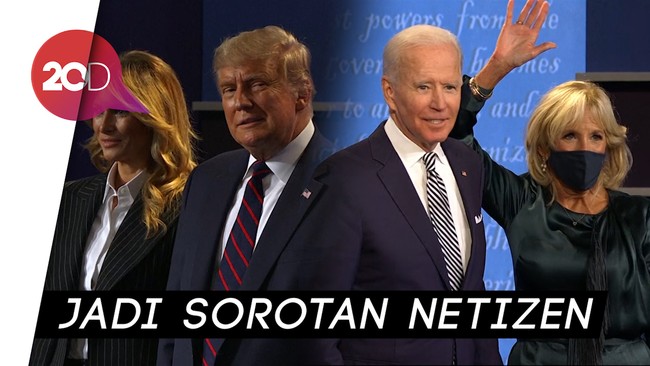 Romantisnya Biden Vs Dinginnya Trump Sambut Istri Usai Debat Capres AS
