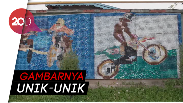 Penampakan Rumah Berdinding Tutup Botol Bekas di Rusia