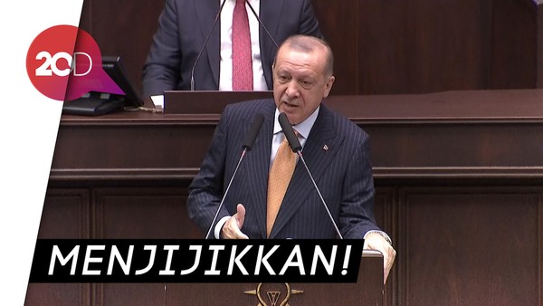 Kecaman Erdogan Soal Karikatur Cabul Dirinya Buatan Charlie Hebdo