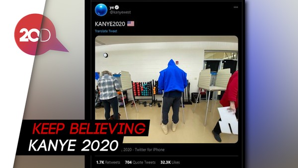 Gunakan Hak Suara, Kanye West Pilih Dirinya Sendiri