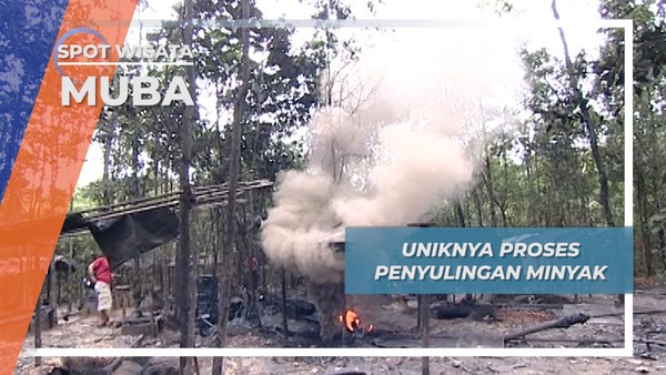 Proses Penyulingan Minyak Jauh Di Dalam Hutan dan Desa Sungai Angit, Muba