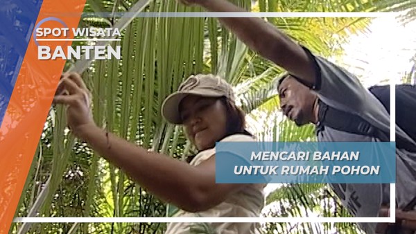 Mencari Bahan untuk Rumah Pohon, Banten 