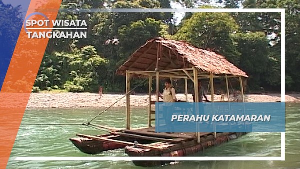 Katamaran Tangkahan, Sampan Drum Bekas Kita Menyeberangi Sungai Batang Serangan 