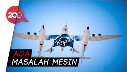 Detik-detik Uji Coba Perdana Virgin Galatic yang Gagal Terbang