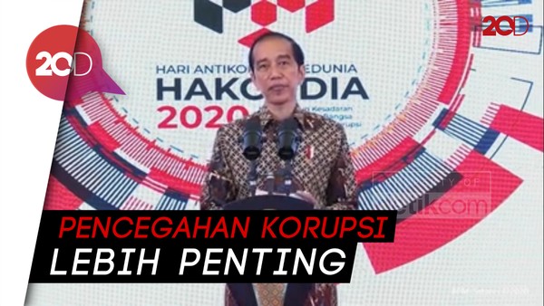 Sambut Hari Antikorupsi, Jokowi: Penegakan Bukan Diukur Banyaknya Kasus