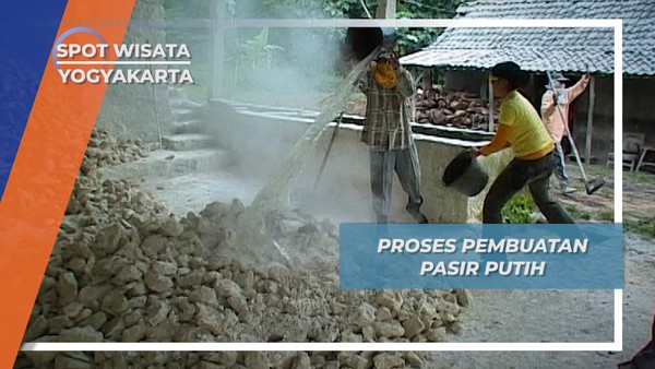 Cukup Dengan Air untuk Membuat Batu Gamping Menjadi Pasir, Yogyakarta