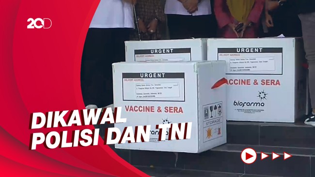 Momen Kedatangan Vaksin COVID-19 di Gorontalo