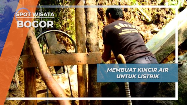 Kincir Air Pembangkit Listrik Desa Curug Panjang Megamendung Bogor