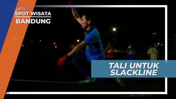 Webbing, Tali Pipih Elastis Media Latihan Slackline, Bandung