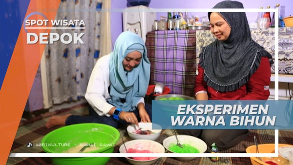 Warna-Warni Cantik Kue Bihun Sarang Burung, Kuliner Depok Jawa Barat