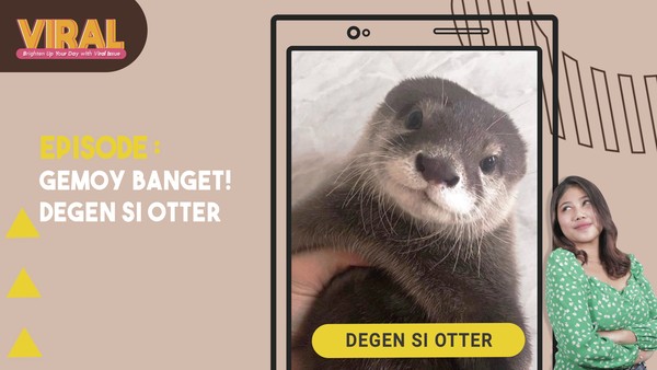 Viral Si Degen, Otter Gemoy yang Seliweran di Medsos