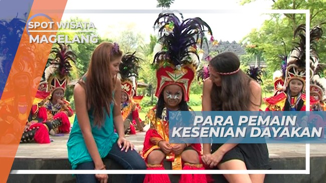 Anak-anak Berbakat yang Memainkan Tari Dayakan, Magelang