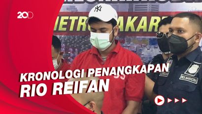 Rio Reifan Ditangkap Saat Baru Selesai Pakai Sabu