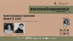 BNI Creativepreneur: Sustainable Fashion: Make It Last