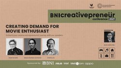 BNI Creativepreneur : Creating Demand For Movie Enthusiast