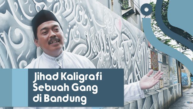  Dalang di  Balik Mural Kaligrafi  Gang Sempit Bandung 