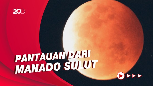 Cantiknya Penampakan Puncak Gerhana Bulan Total