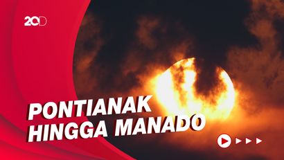 Fenomena Gerhana Bulan Total dari Berbagai Daerah di Indonesia
