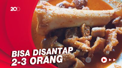 Gede Banget! Asam Padeh Tunjang yang Kenyal dan Berbumbu