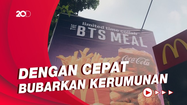 Kerumunan BTS Meal di McD, Polisi: Lakukan Tindakan Preventif