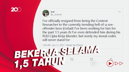 Gofar Hilman Dituding Pelecehan Seksual, Karyawati Pilih Resign