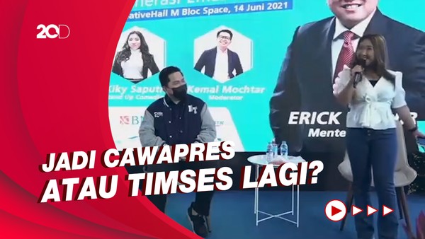 Jawaban Erick Thohir Kala Di-Roasting Kiki Saputri soal Pilpres