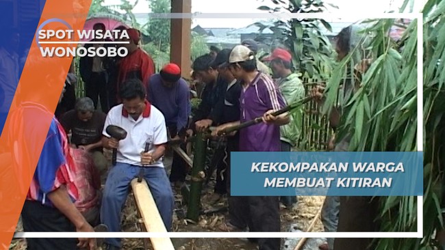 Kekompakan Warga Desa Krincing Membuat Kitiran Wonosobo, Yang Sarat Makna