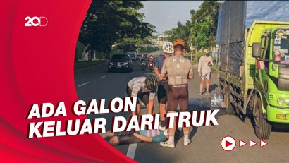 Virnie Ismail Kecelakaan Sepeda Akibat Tertimpa Galon Air
