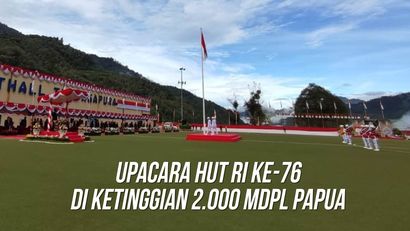 Freeport Gelar Upacara HUT ke-76 RI di Tembagapura