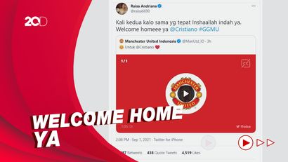 Raisa Sambut Kepulangan Cristiano Ronaldo ke MU