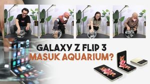 Galaxy Z Flip 3 Masuk Aquarium, Masih Nyala?