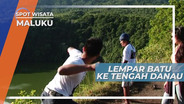 Danau Tolire, Mencoba Peruntungan Melempar Batu ke Tengah Danau di Ternate, Maluku Utara