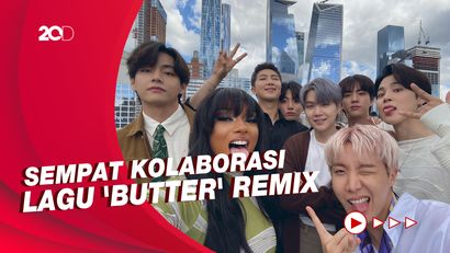 Momen Pertemuan Megan Thee Stallion dan BTS di New York