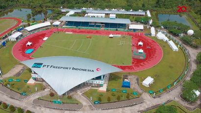 Kontribusi Freeport Dukung PON Papua Lewat Stadion Mimika Sport Complex yang Megah